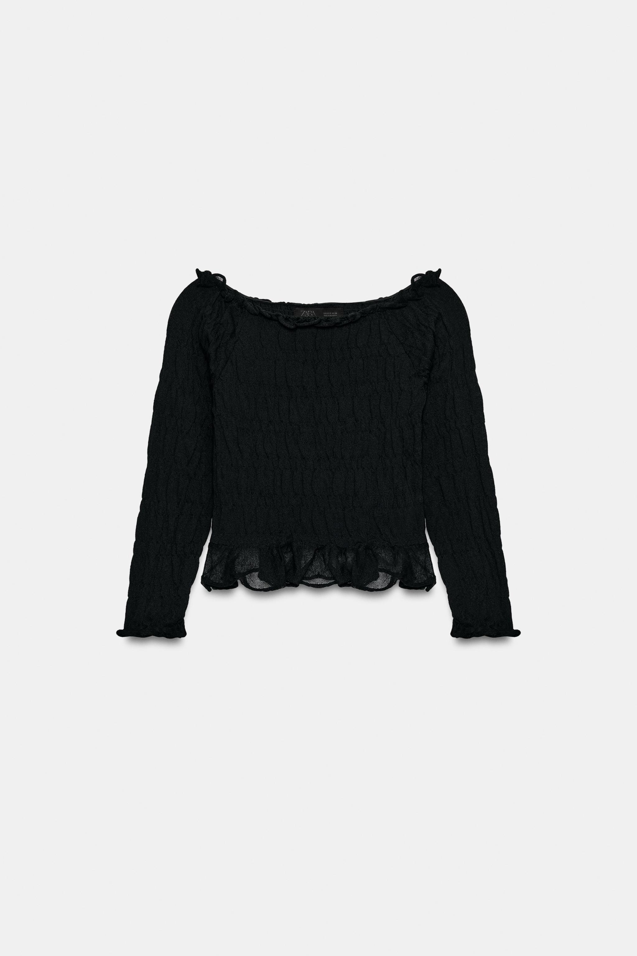 TOP EN MAILLE NID D'ABEILLE